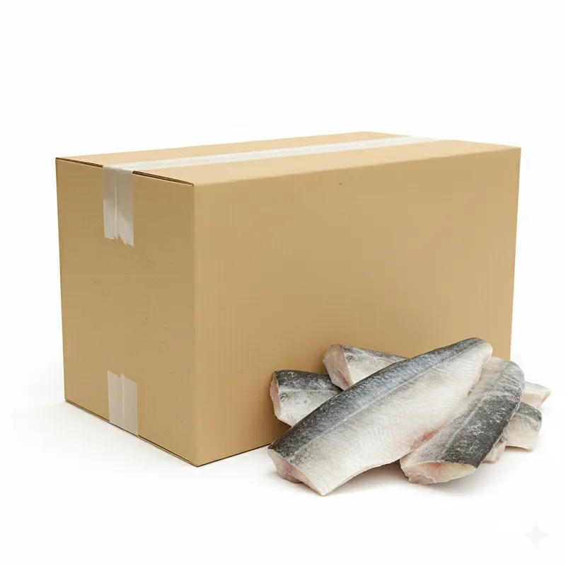 Morszczuk kapski filet ze skórą mrożony SHP (245-400 g) 5 kg