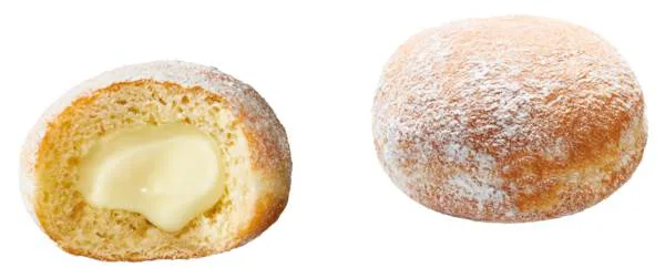 Mini pączki z nadzieniem z białej czekolady 25 g