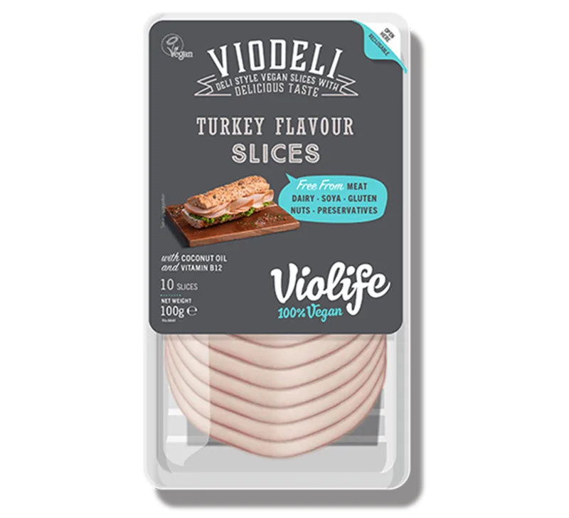 Plastry wegańskie o smaku indyka Viodeli 450 g