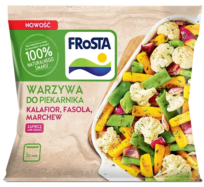 Warzywa do piekarnika kalafior, fasola, marchew 400 g