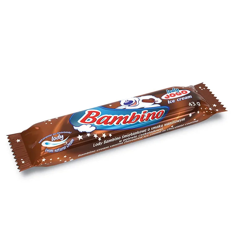 Lody Bambino śmietankowe o smaku waniliowym w czekoladzie 43 g