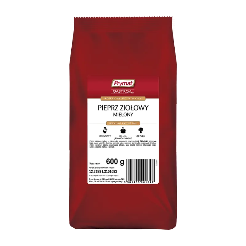 Pieprz ziołowy mielony 600 g