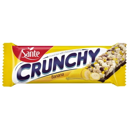 Baton Crunchy bananowy podlany czekoladą 40 g