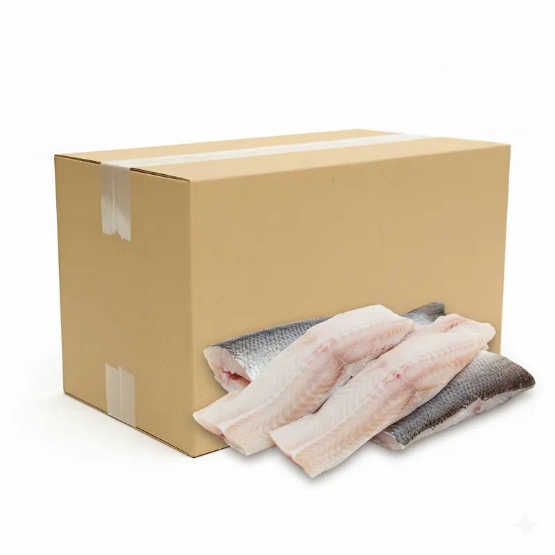 Dorsz atlantycki filet bez skóry PBI mrożony na lądzie (225-450 g) 6,8 kg