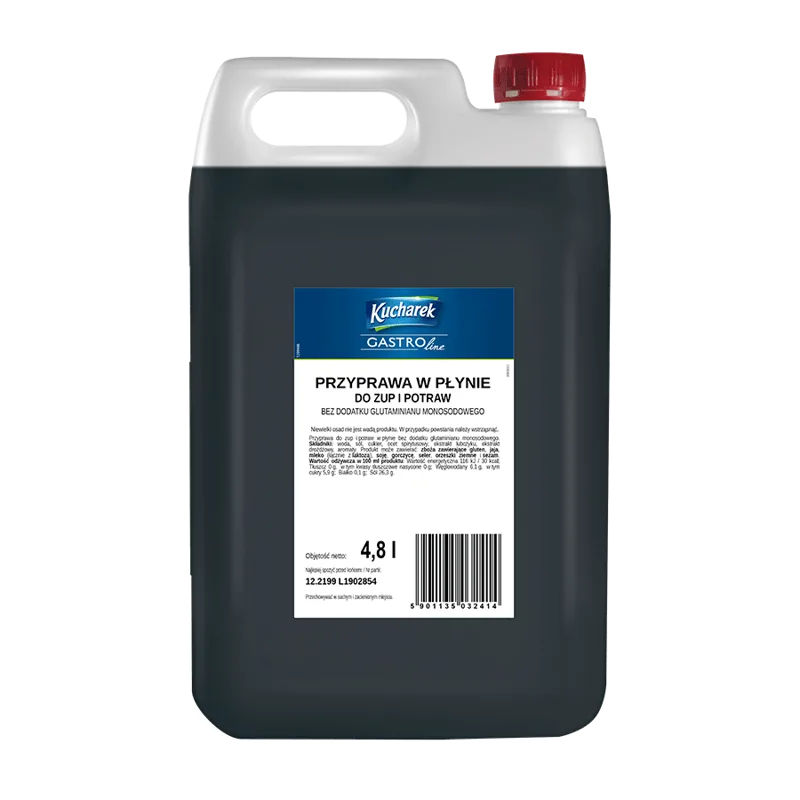 Przyprawa do zup i potraw w płynie bez glutaminianu 4,8 l