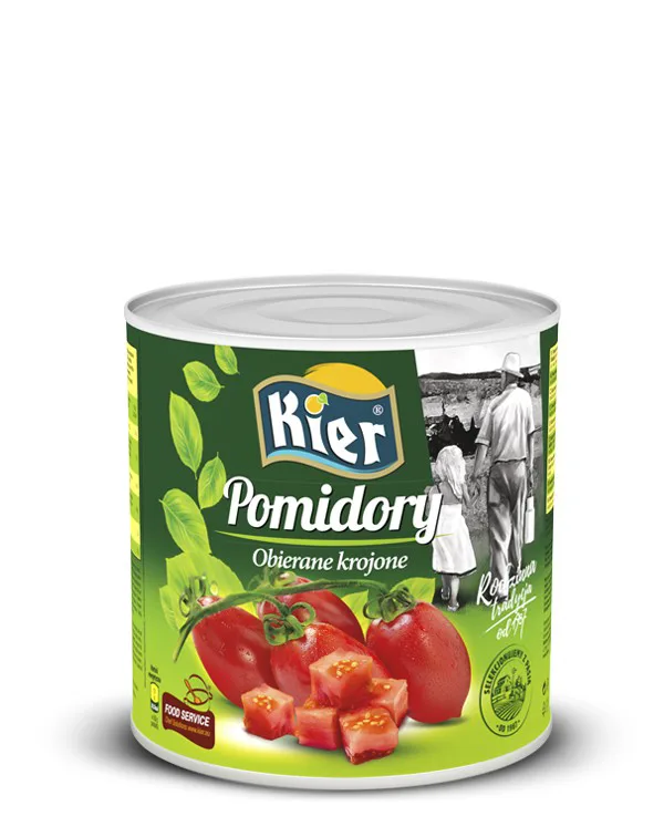Pomidory obierane krojone 2,5 kg (1,5 kg po odsączeniu)