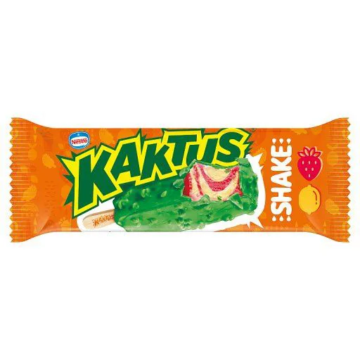 Lody Kaktus shake cytrynowo-truskawkowe patyk 90 ml