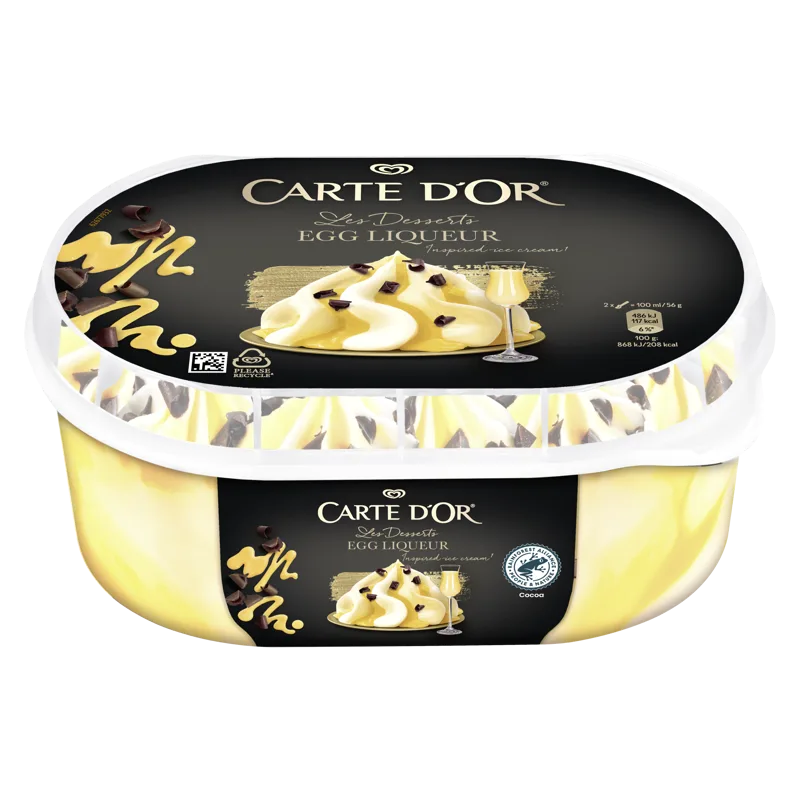 Lody o smaku likieru jajecznego Carte d'Or 825 ml