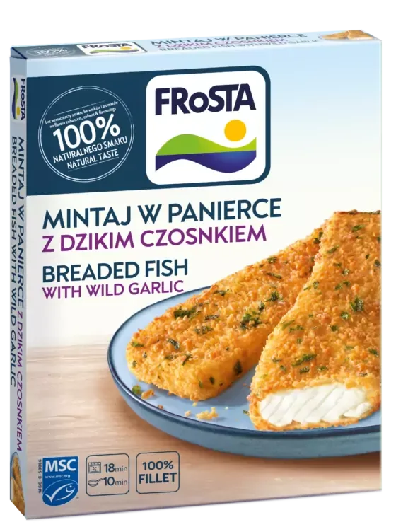 Mintaj w panierce z dzikim czosnkiem 240 g