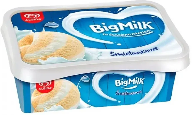 Lody Big Milk śmietankowo-waniliowe 900 ml