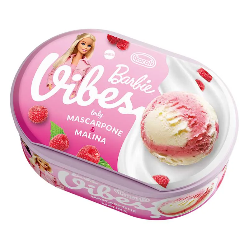 Lody Vibes mascarpone z sorbetem malinowym 1 l