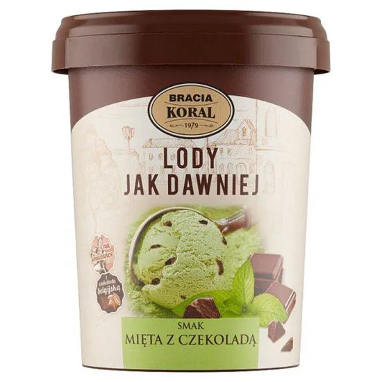 Lody smak miętowy z czekoladą 450 ml