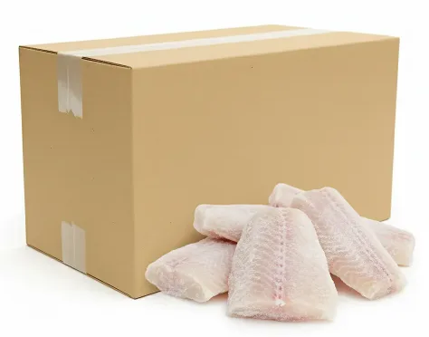 Mintaj polędwice bez skóry mrożone IQF (120-140 g) 5 kg (4 kg bez glazury)