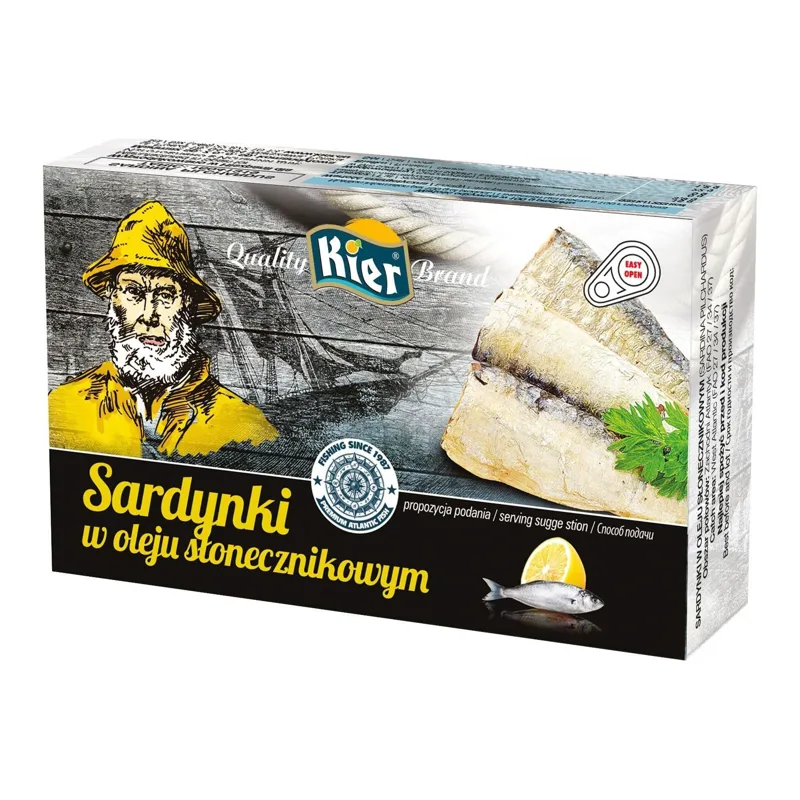Sardynki w oleju roślinnym 125 g