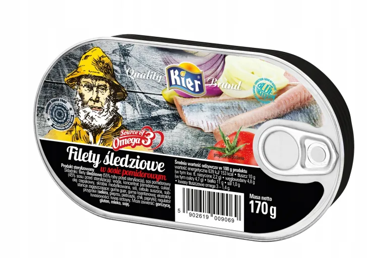 Filety śledziowe w sosie pomidorowym 170 g