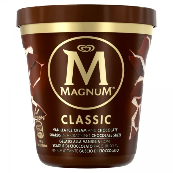 Lody Magnum Classic Pint waniliowe z czekoladą 440 ml