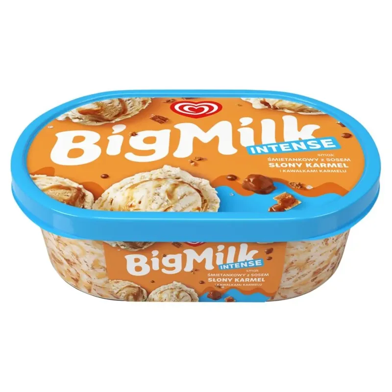 Lody Big Milk Intense słony karmel 900 ml