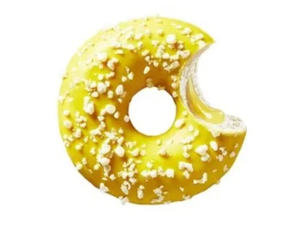 Donut z nadzieniem cytrynowym i białą czekoladą 71 g