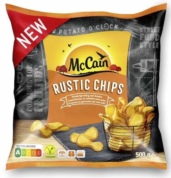 Rustic chips (ziemniak w plastrach ze skórką) 500 g