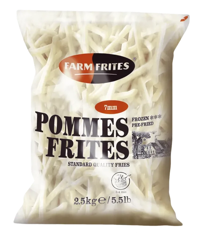 Frytki cienkie Aquality 7 mm 2,5 kg