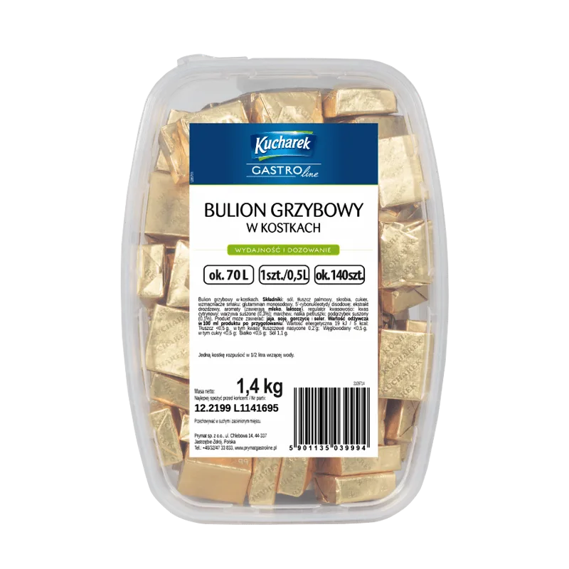 Bulion grzybowy w kostkach 1,4 kg