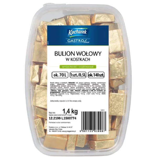 Bulion wołowy w kostkach 1,4 kg