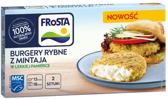 Burgery rybne z mintaja 180 g