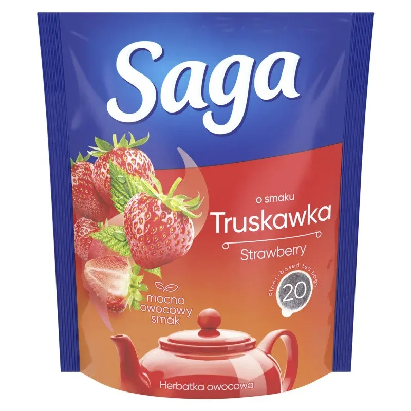 Herbata o smaku truskawkowym 20 szt.