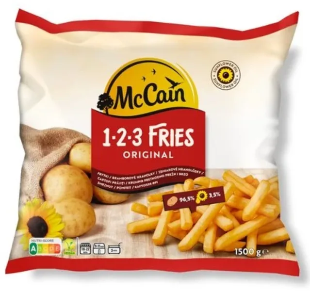 Frytki proste 123 Fries Original 1,5 kg