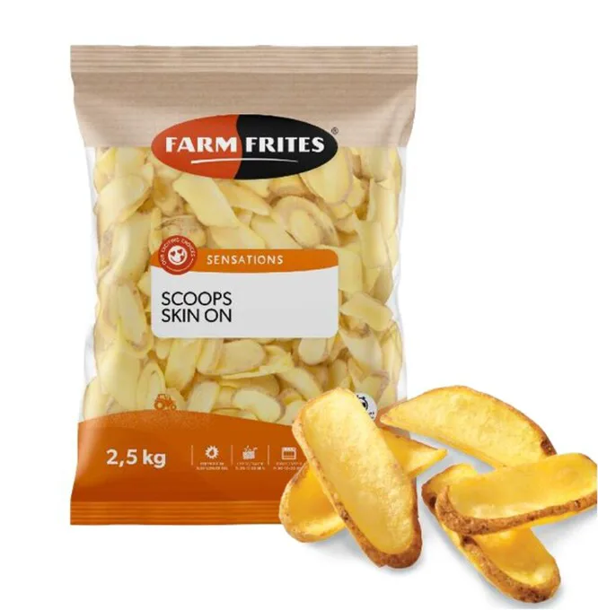 Scoopsy ziemniaczane ze skórką Scoops Skin On 2,5 kg