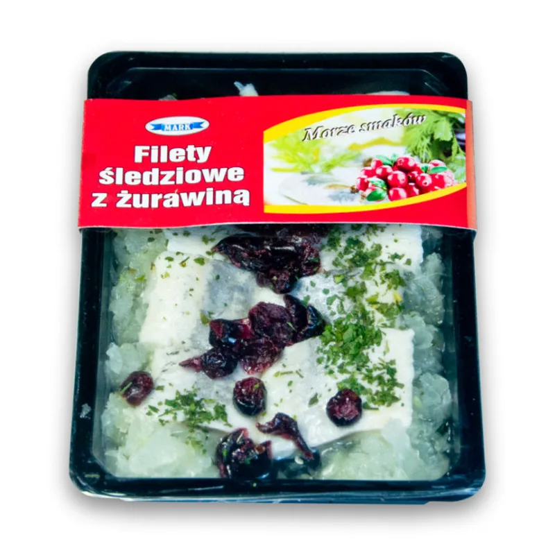 Filety śledziowe z żurawiną 200 g