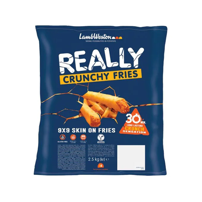 Frytki proste Really Crunchy 9 × 9 mm 2,5 kg
