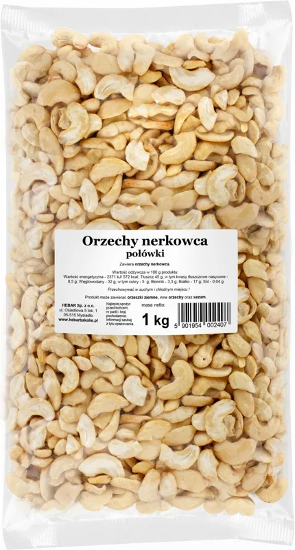 Orzechy nerkowca połówki 1 kg