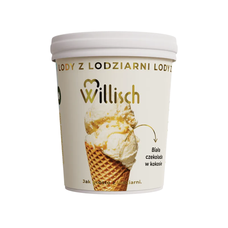 Lody o smaku białej czekolady z kokosem 465 ml (400 g)