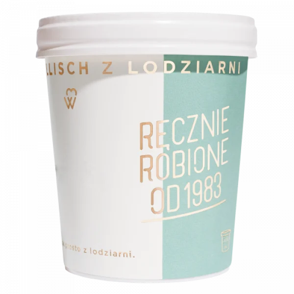 Lody o smaku truskawki z białą czekoladą 465 ml (400 g)