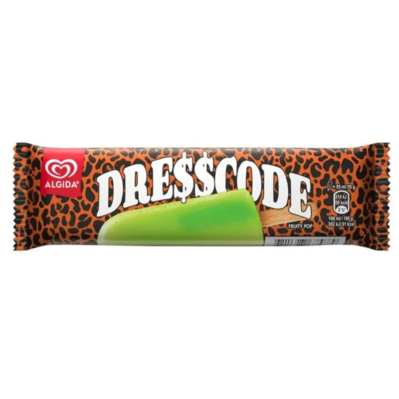 Lody wodne o smaku wieloowocowym dresscode 55 ml (55 g)