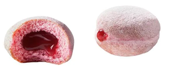 Mini pączki z nadzieniem z czerwonych owoców 25 g (105 szt.)