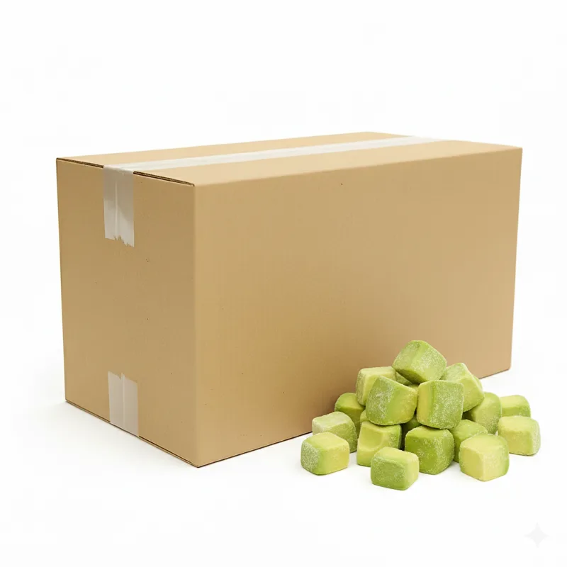 Awokado mrożone kostka 15 × 15 mm 1 kg