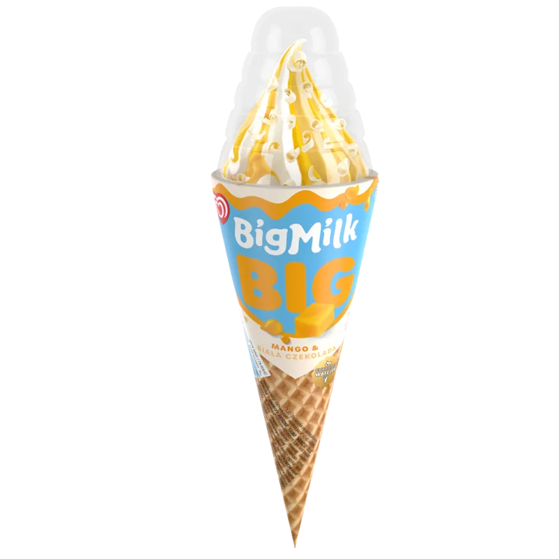 Rożek mango-biała czekolada 140 ml