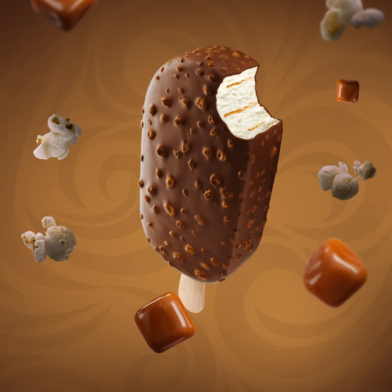 Lody truskawkowe w polewie jogurtowej Grand 120 ml