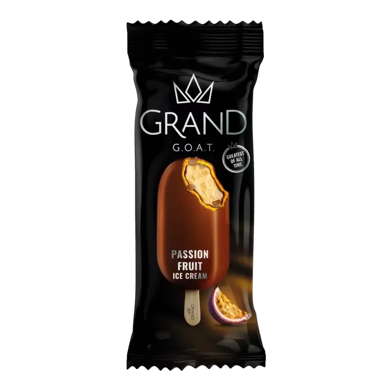 Lody o smaku drinka z marakują w czekoladzie Grand G.O.A.T. Passion Fruit 100 ml