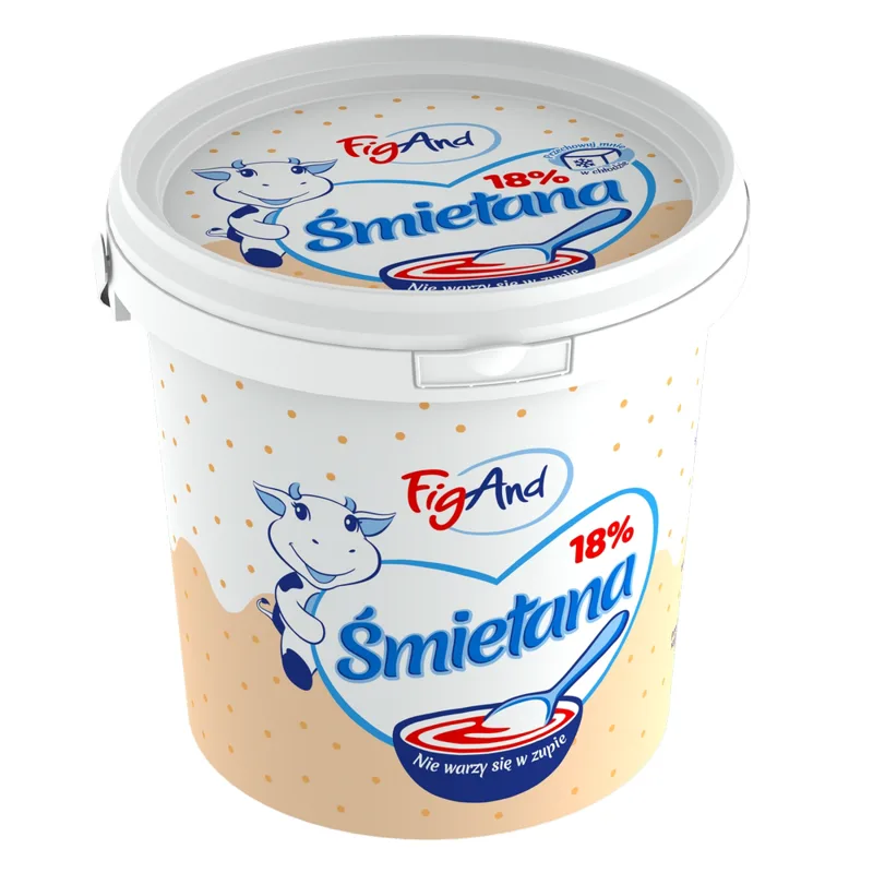 Śmietana 18% termizowana 1 kg