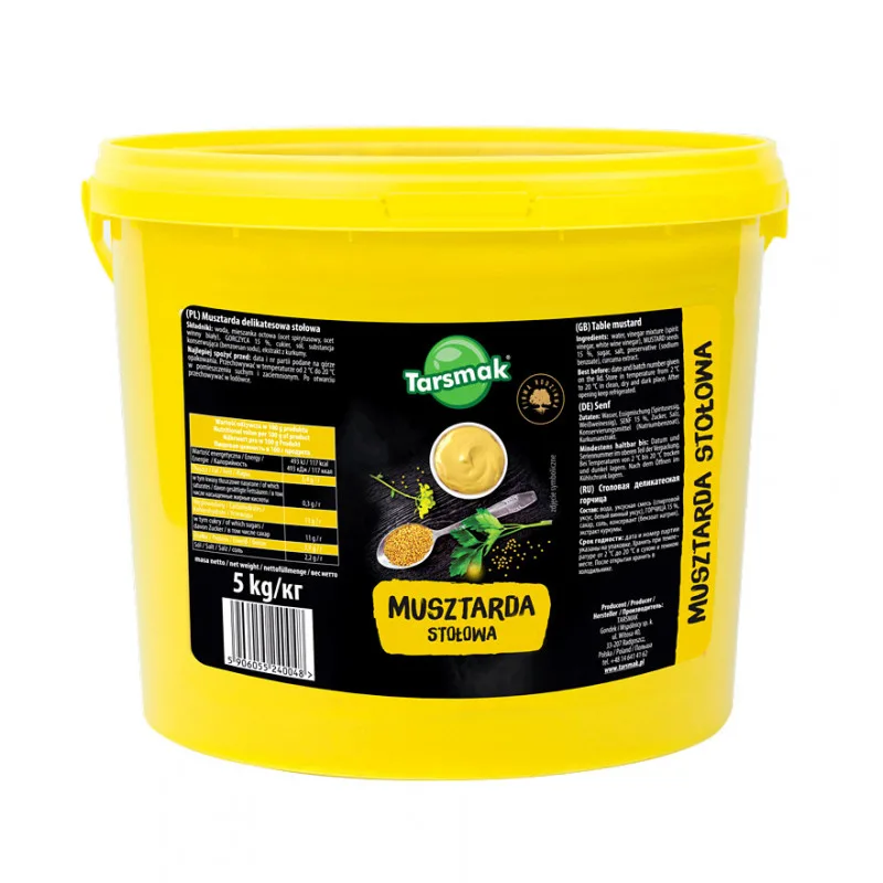 Musztarda stołowa 5 kg