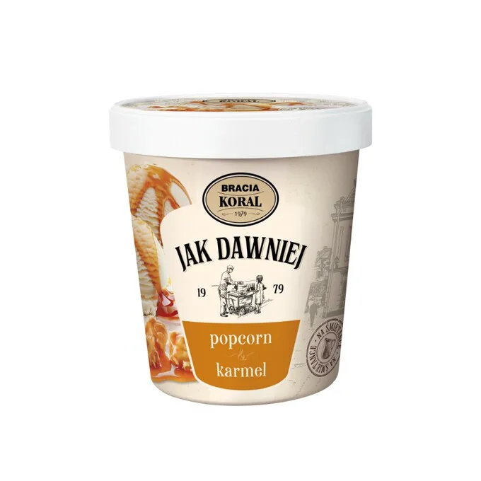 Lody popcorn karmel Jak dawniej 450 ml