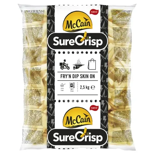 Surecrisp Fry’n Dip Skin On (frytki łódeczki ze skórką) 2,5 kg