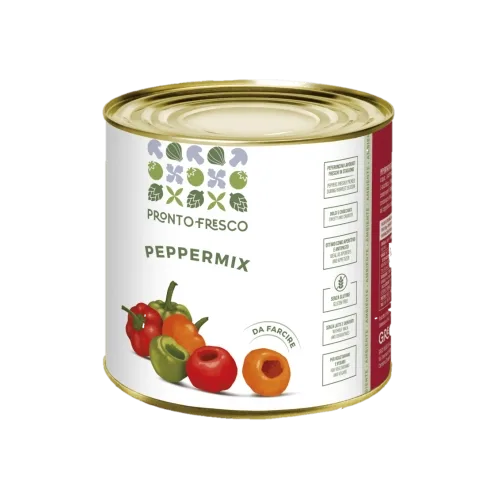 Papryka wiśniowa konserwowa drążona trójkolorowa 2,5 kg