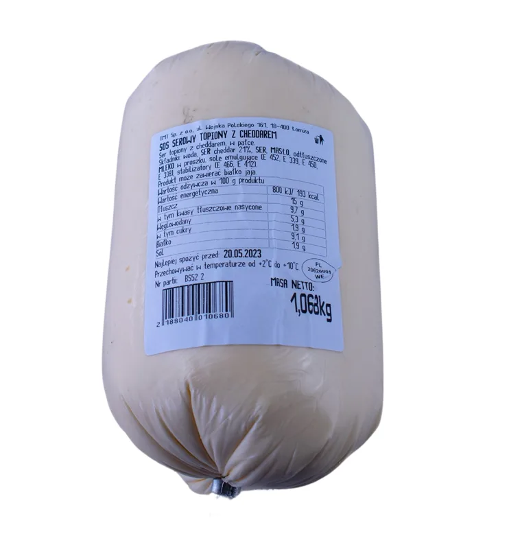 Sos serowy topiony z cheddarem ok. 1 kg