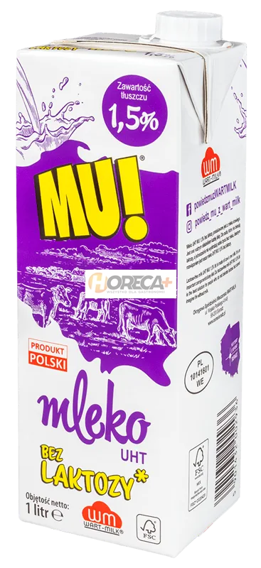 Mleko UHT 1,5% bez laktozy 1 l