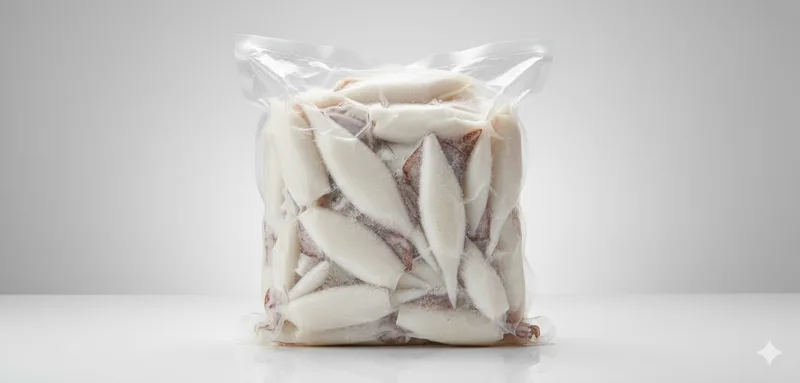 Kalmary tuby mrożone (kaliber U5) 1 kg (700 g bez glazury)