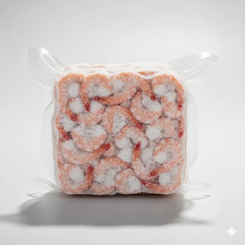 Krewetki Vannamei surowe w pancerzu bez głowy z ogonem mrożone (kaliber 8-12) 1 kg (750 g bez glazury)